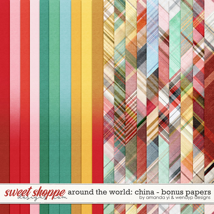 Around the world: China - Bonus Papers by Amanda Yi & WendyP Designs