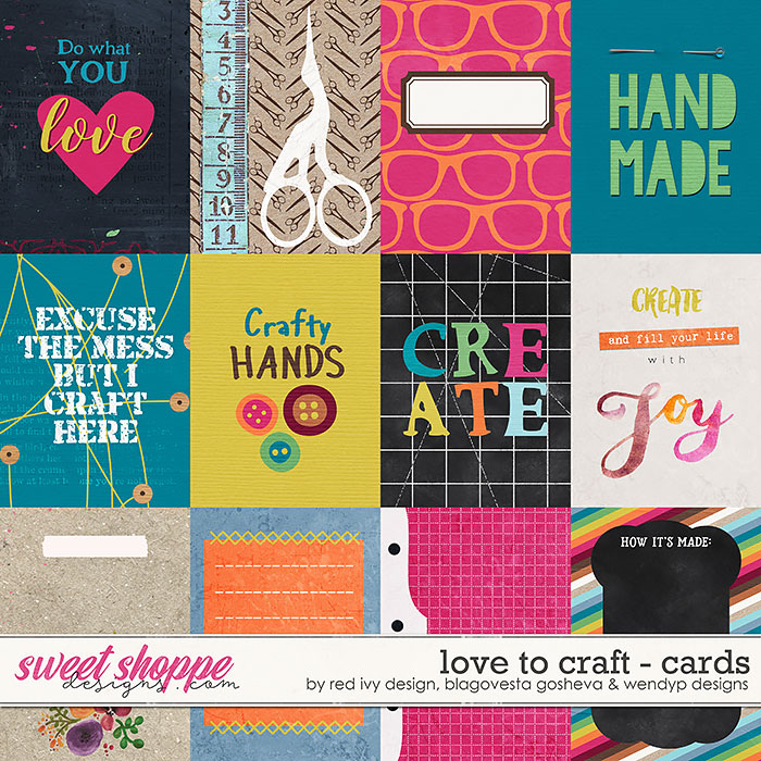 Love to Craft {cards} by Blagovesta Gosheva, Red Ivy Design & WendyP Designs