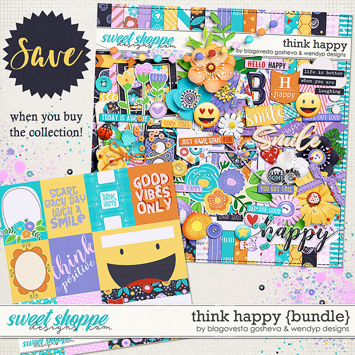 Think Happy -  Bundle by Blagovesta Gosheva & WendyP Designs