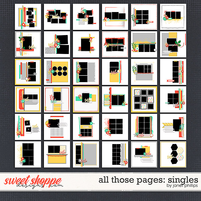 ALL THOSE PAGES: SINGLES by Janet Phillips