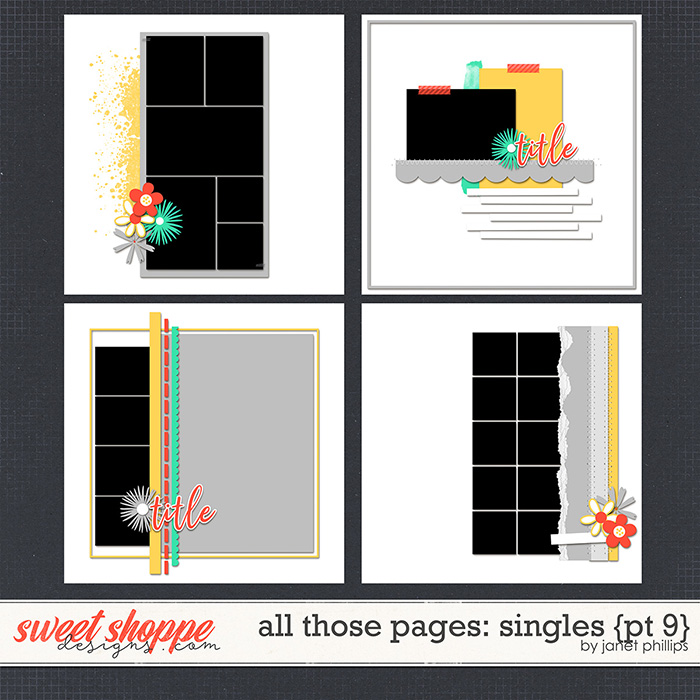 ALL THOSE PAGES: SINGLES {part 9} by Janet Phillips