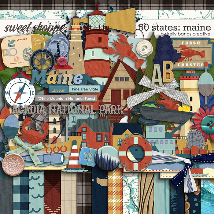 50 States: Maine by Kelly Bangs Creative