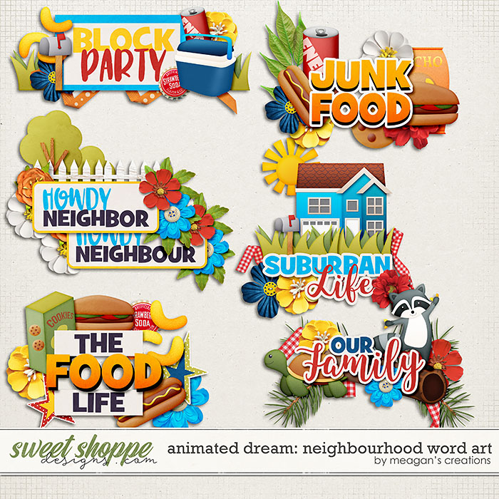 Animated Dream: Neighbourhood Word Art by Meagan's Creations