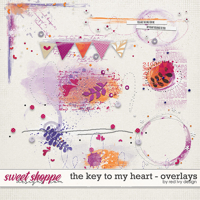 The Key To My Heart - Overlays by Red Ivy Design