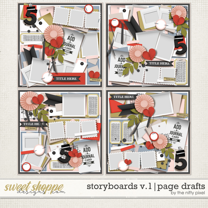 STORYBOARDS V.1 | PAGE DRAFTS by The Nifty Pixel