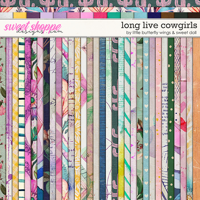 Long Live Cowgirls Papers by Little Butterfly Wings & Sweet Doll 