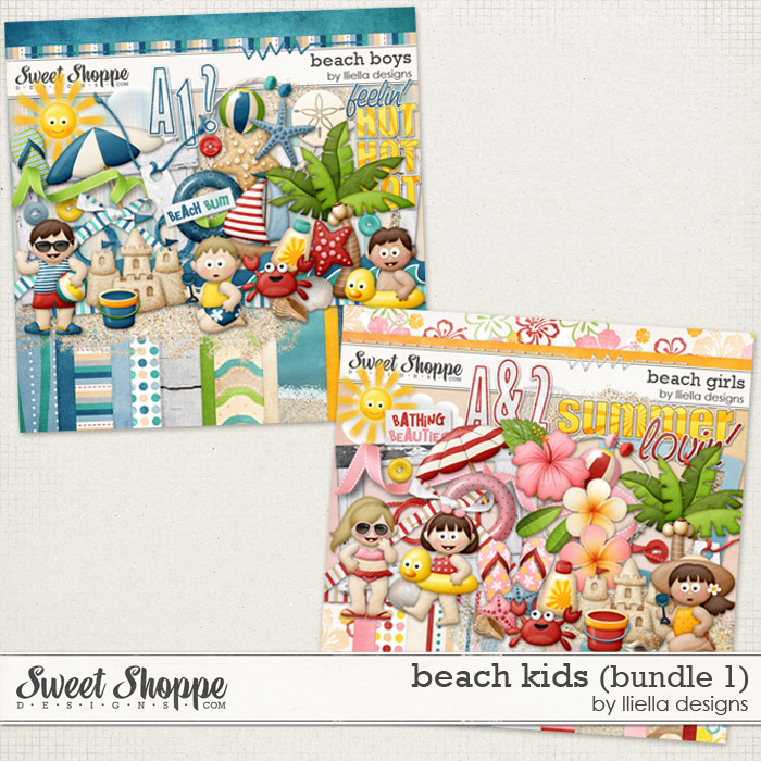Beach Kids (Bundle 1) by lliella designs