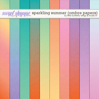 Sparkling Summer (ombre papers) by Little Butterfly Wings & Studio Liv