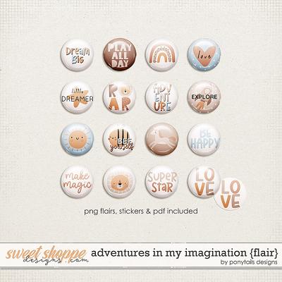 Adventures In My Imagination Flair by Ponytails