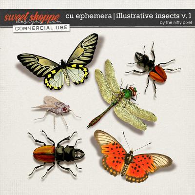 CU EPHEMERA | INSECTS V.1 by The Nifty Pixel