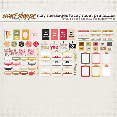May Messages To My Mom Printables by Studio Basic and Little Butterfly Wings