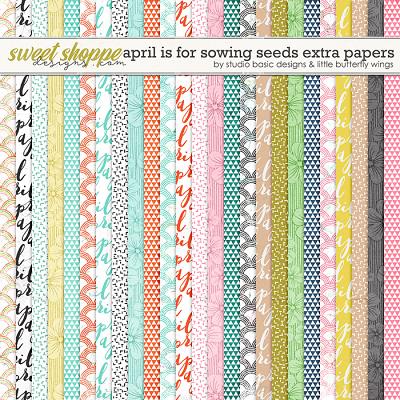 April Is For Sowing Seeds Extra Papers by Studio Basic & Little Butterfly Wings