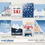 Snow Rush Cards by lliella designs