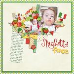 Digital scrapbooking layout by Lizzy using Buon Appetito kit by lliella designs