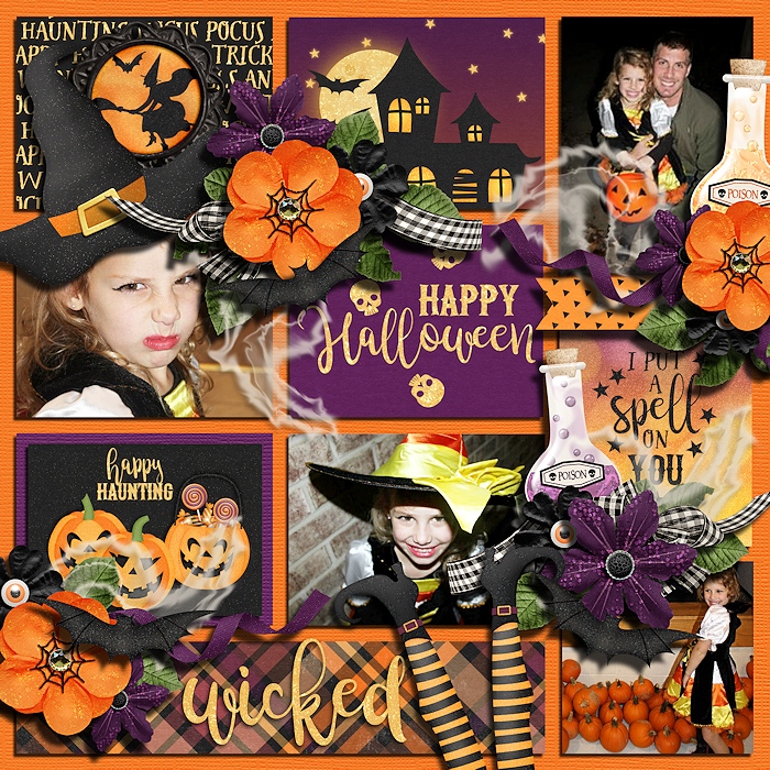 Digital Scrapbooking Kits, Gothic Halloween Papers 02-(Whispy), Holidays,  Holidays - Halloween