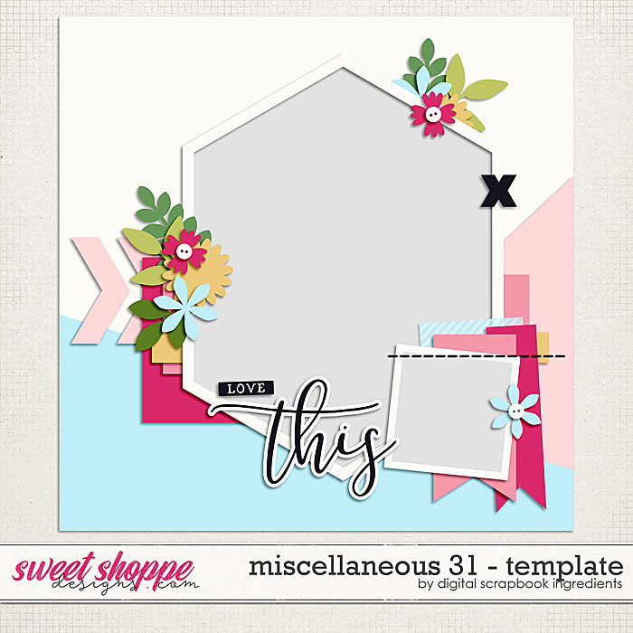 Miscellaneous 31 Template by Digital Scrapbook Ingredients