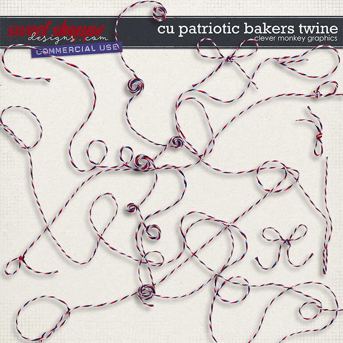 CU Patriotic Baker's Twine by Clever Monkey Graphics