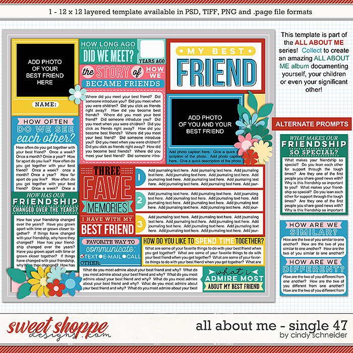 Cindy's Layered Templates - All About Me Single 47 by Cindy Schneider