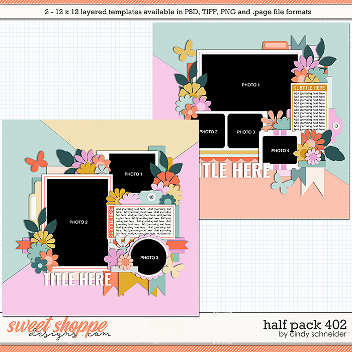 Digital Scrapbook Pack  Scrap Your Story Layered Templates 01 by
