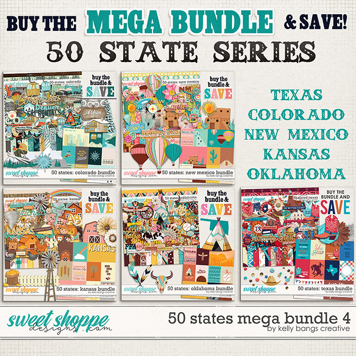 50 States MEGA Bundle #4 by Kelly Bangs Creative