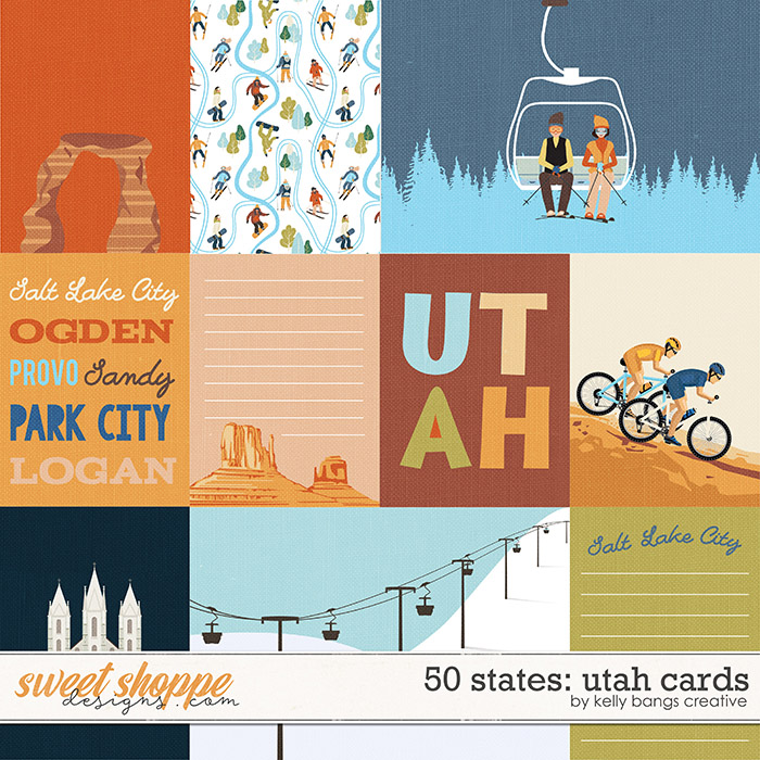 50 states: Utah Cards by Kelly Bangs Creative