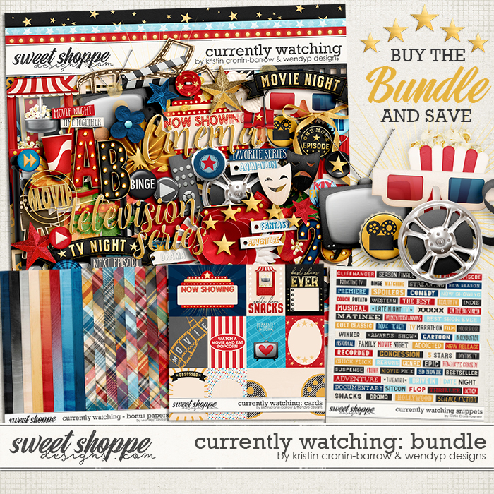 Currently watching - Bundle by Kristin Cronin-barrow & WendyP Designs