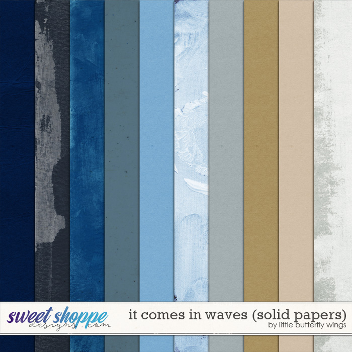 It comes in waves (solid papers) by Little Butterfly Wings