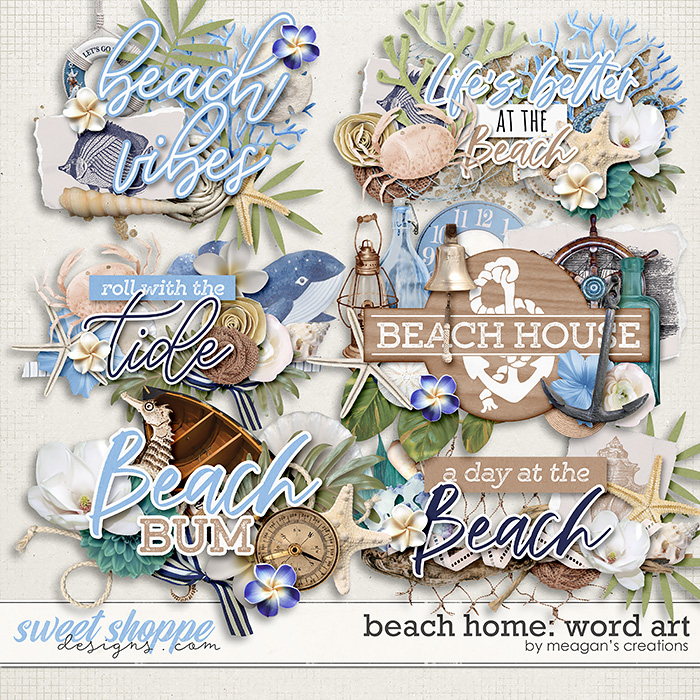 Digital Scrapbooking Kits, Anchors Away Word Art-(Kathryn), Beach,  Everyday, Family, Outdoors, Sports, Vintage