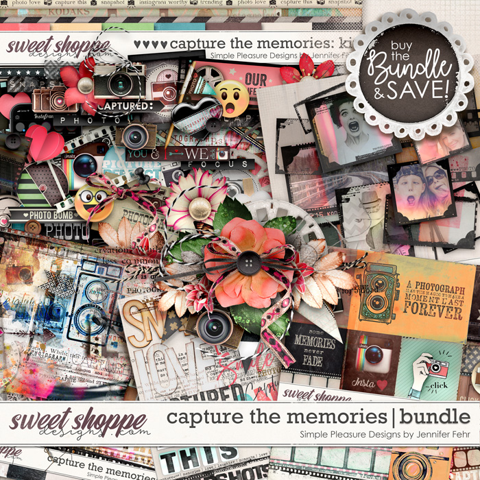 Digital Scrapbook Kit for Girls and Babies sweet Stuff 35 Elements 20  Papers 12x12 Alphabet PNG 