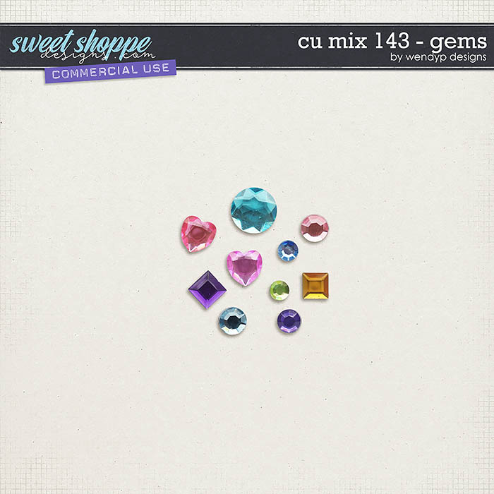 CU Mix 143 - gems by WendyP Designs
