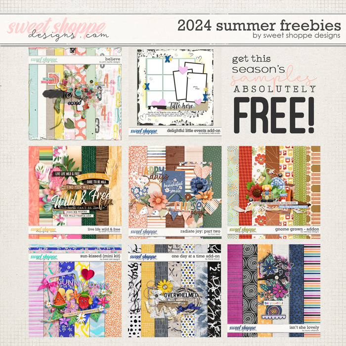 2024 Summer Freebies by Sweet Shoppe Designs