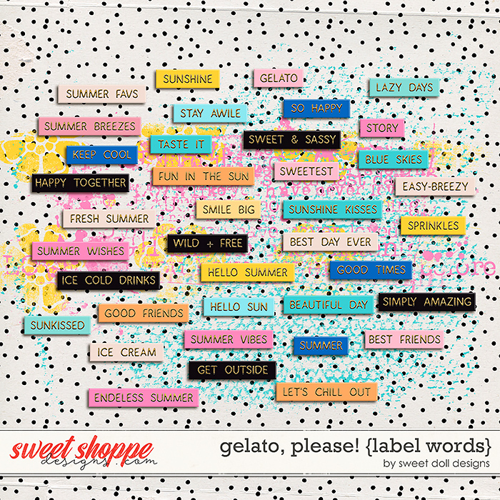 Gelato, please! {+label words} by Sweet Doll designs 