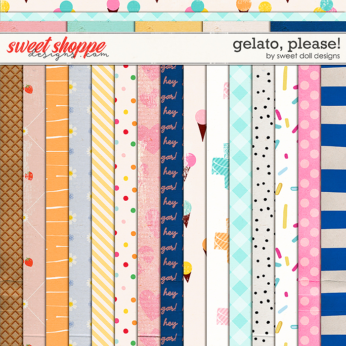 Gelato, please! Papers by Sweet Doll designs