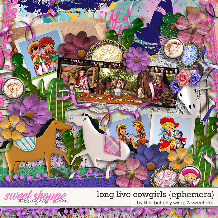 Long Live Cowgirls {+ephemera} by Little Butterfly Wings & Sweet Doll    
