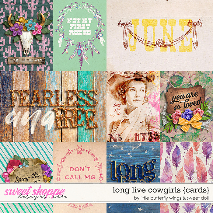 Long Live Cowgirls {+cards} by Little Butterfly Wings & Sweet Doll   