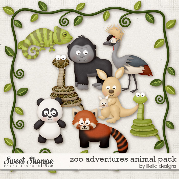 Zoo Adventures Animal Pack by lliella designs
