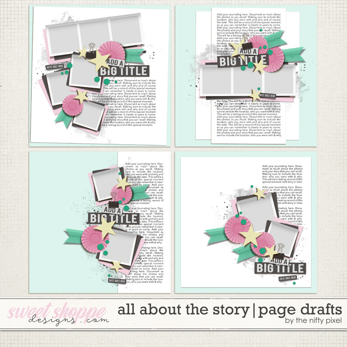ALL ABOUT THE STORY | PAGE DRAFTS by The Nifty Pixel