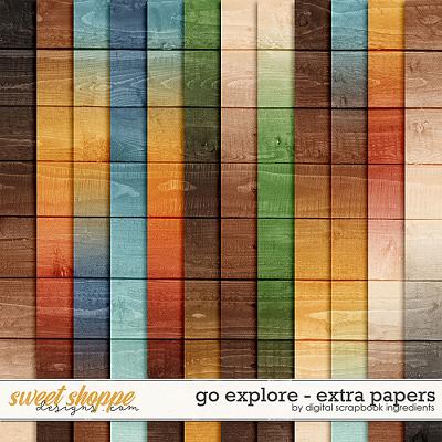 Go Explore | Extra Papers by Digital Scrapbook Ingredients