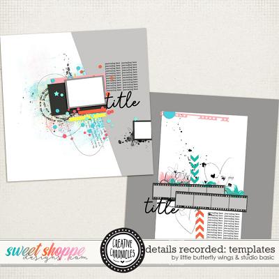 Creative Chronicles: Details Recorded Templates by Little Butterfly Wings & Studio Basic