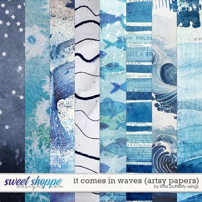 It comes in waves (artsy papers) by Little Butterfly Wings