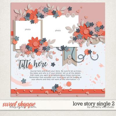 Love Story: Single 2 Layered Template by Amber