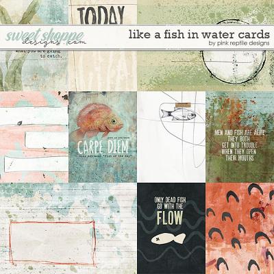 Like A Fish In Water Cards by Pink Reptile Designs