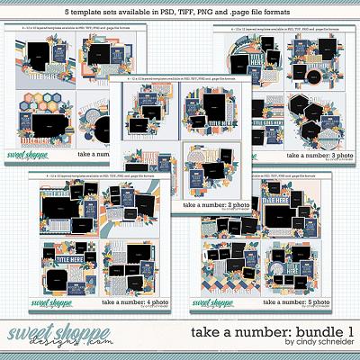 Cindy's Layered Templates - Take a Number: Bundle 1 by Cindy Schneider