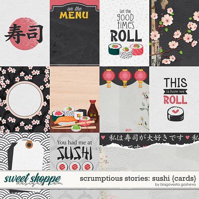 Scrumptious Stories: Sushi {cards} by Blagovesta Gosheva