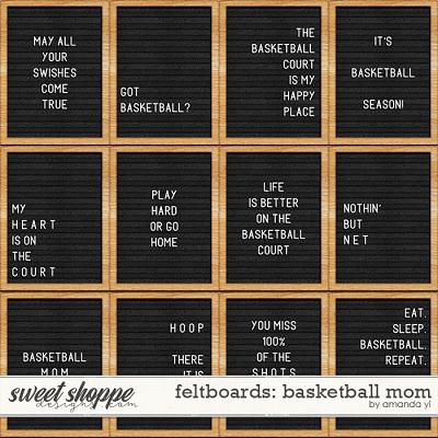 Feltboards: basketball mom by Amanda Yi