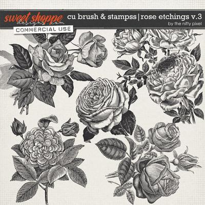 CU BRUSH & STAMPS | ROSE ETCHINGS V.3 by The Nifty Pixel