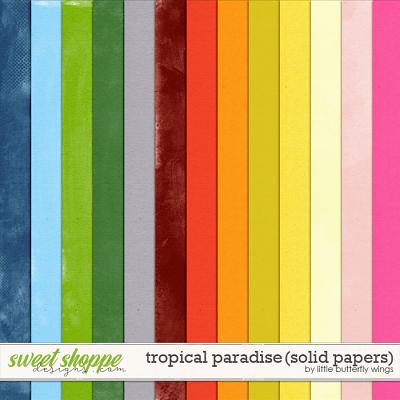 Tropical Paradise (solid papers) by Little Butterfly Wings
