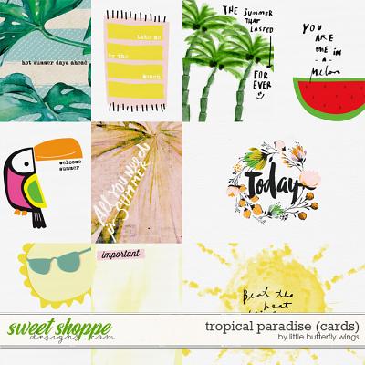 Tropical Paradise (cards) by Little Butterfly Wings